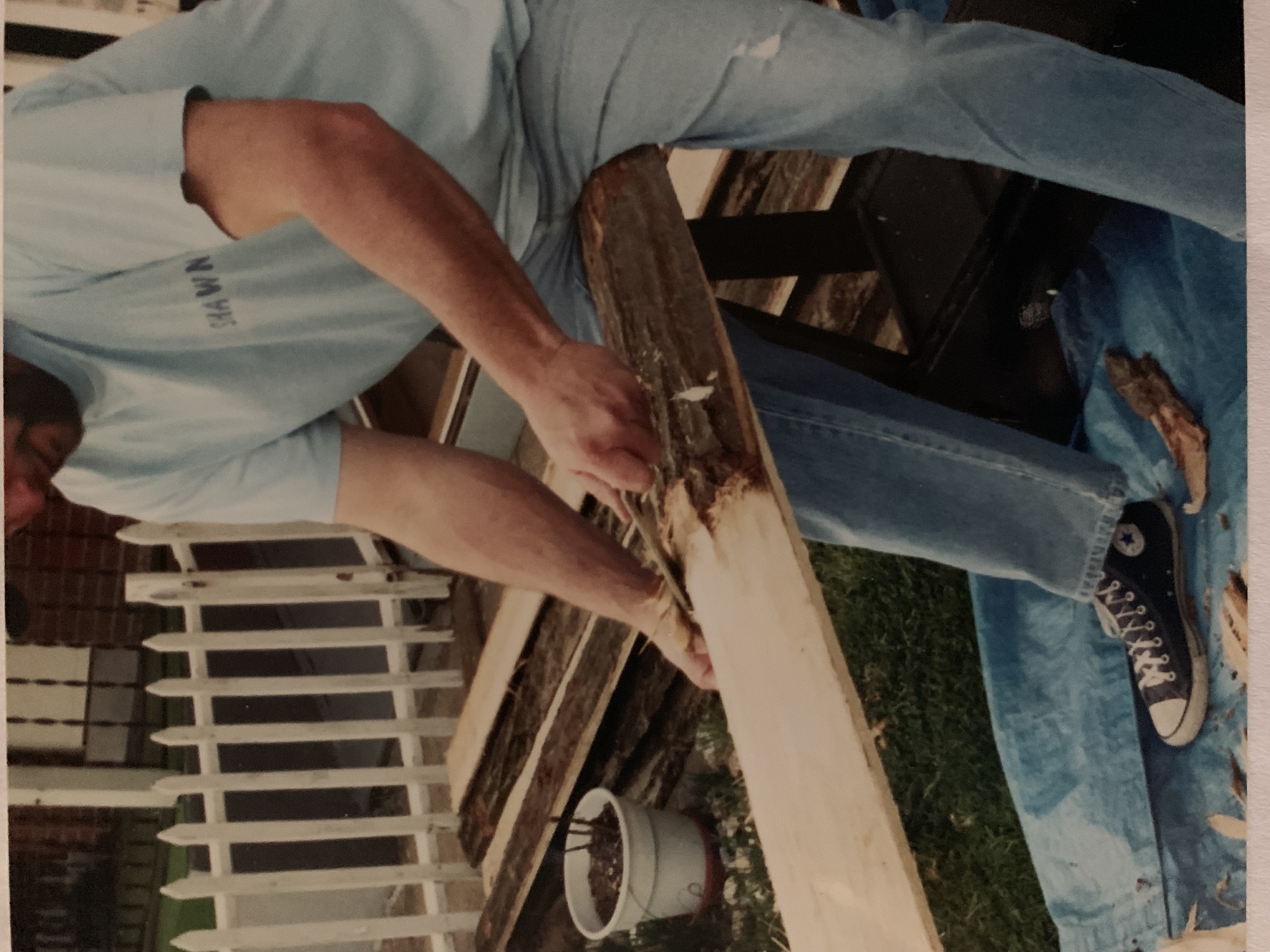 Debarking wood