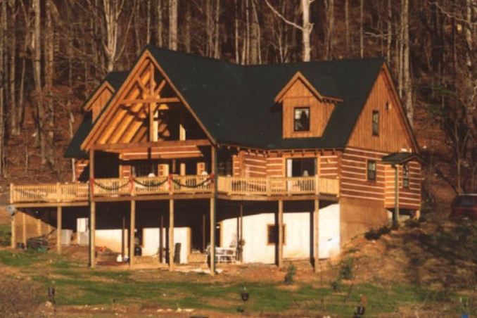 battle creek log home