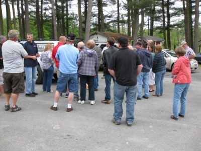 gathering for hands on demonstration