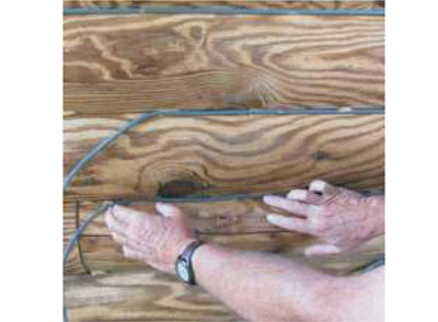 Attaching backer rod applyenergysealwoodsman1