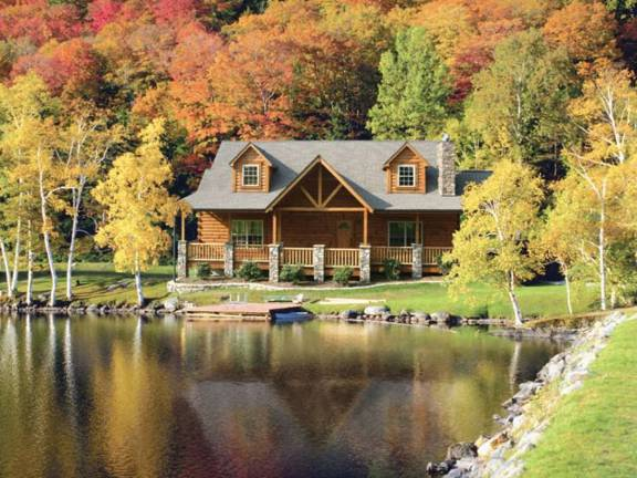 fall home lake