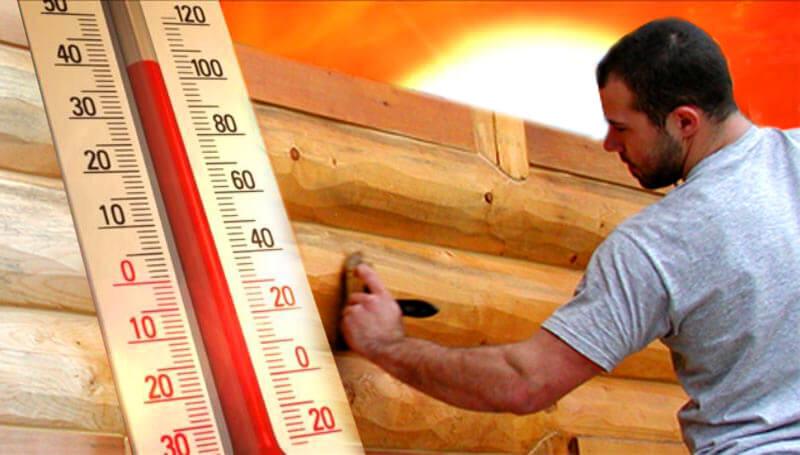 What Does Summer Heat Mean for Your Log Home Exterior Staining Project?