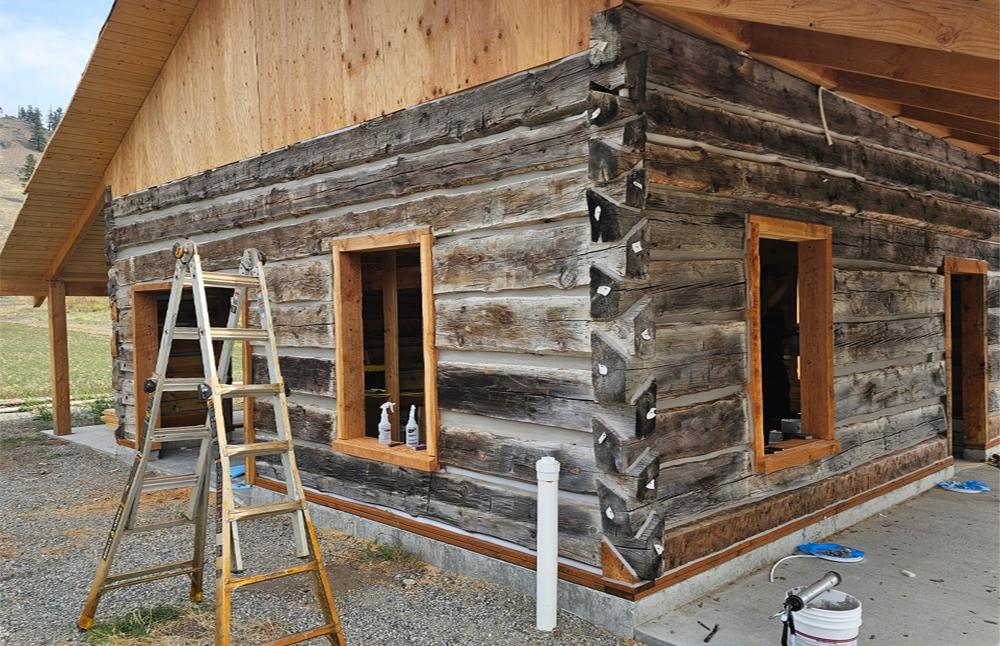 Reclaimed and Renewed Log Cabin